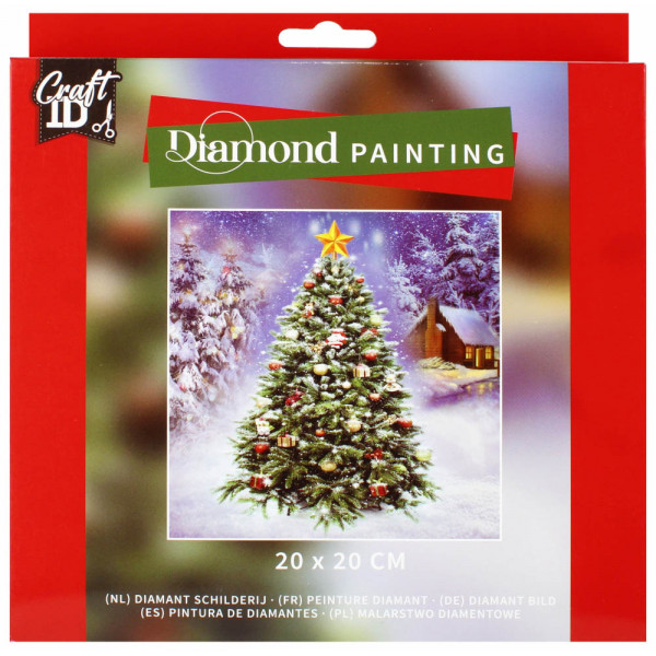 Slikanje cirkonima JELKA 20x20 cm DIAMOND PAINTING 