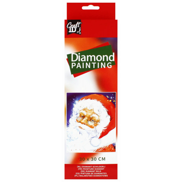 Slikanje cirkonima DEDA MRAZ 30x30 cm DIAMOND PAINTING 