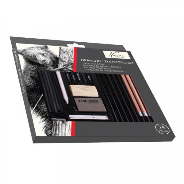 Set za crtanje u kutiji NASSAU 24 kom 