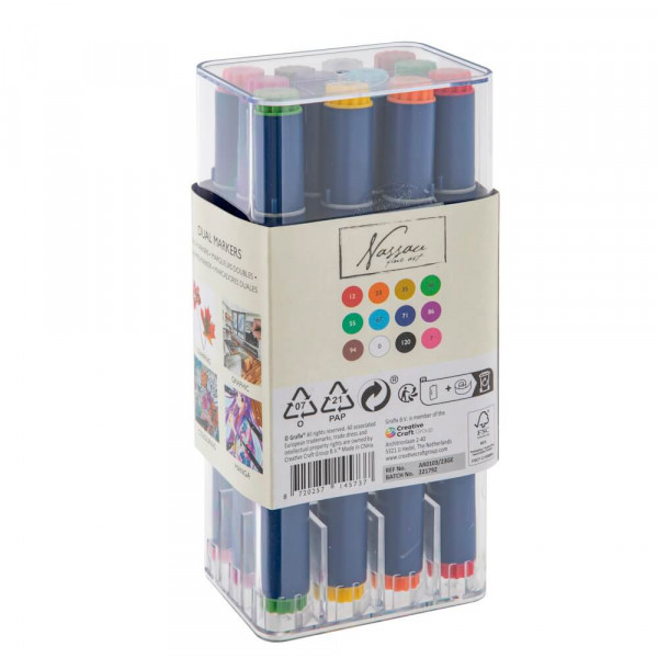 Marker za kaligrafiju u kutiji NASSAU 12 kom 