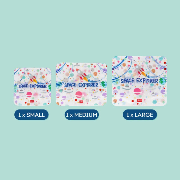 Višekratne vrećice za hranu SNACK BAGS - SVEMIR 