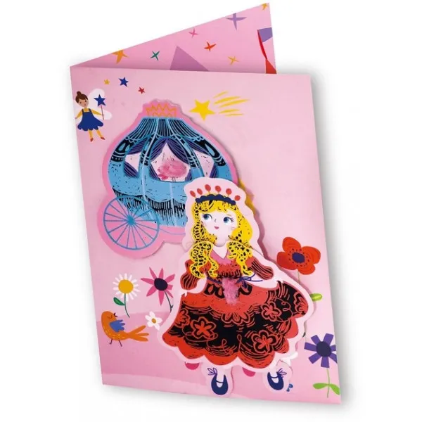 Kreativni set za pravljenje čestitki PRINCESSES 