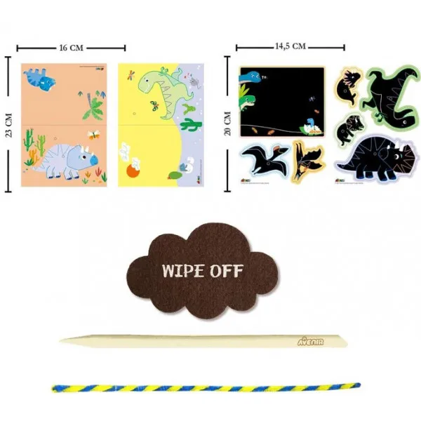Kreativni set za pravljenje čestitki DINOS 
