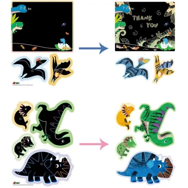 Kreativni set za pravljenje čestitki DINOS 