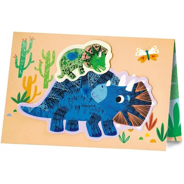 Kreativni set za pravljenje čestitki DINOS 