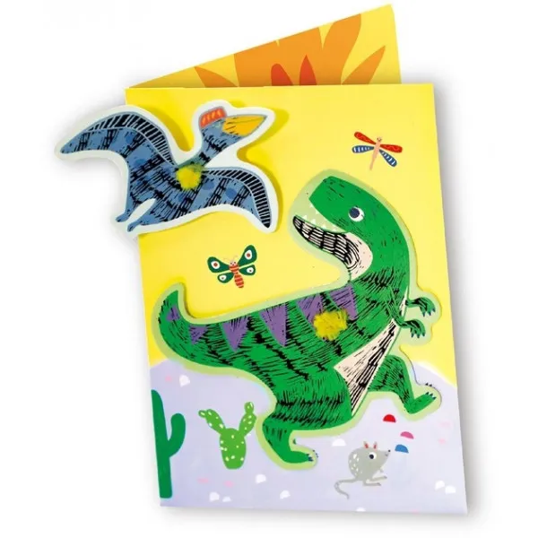Kreativni set za pravljenje čestitki DINOS 