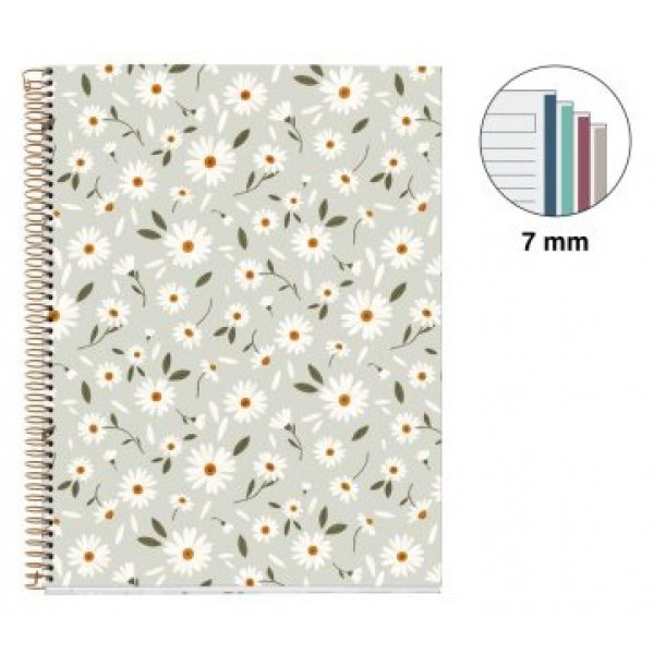 MIQUELRIUS notes A4 na linije FLOWERS 