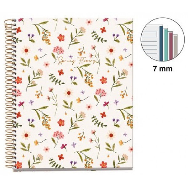 MIQUELRIUS notes A5 na linije FLOWERS 