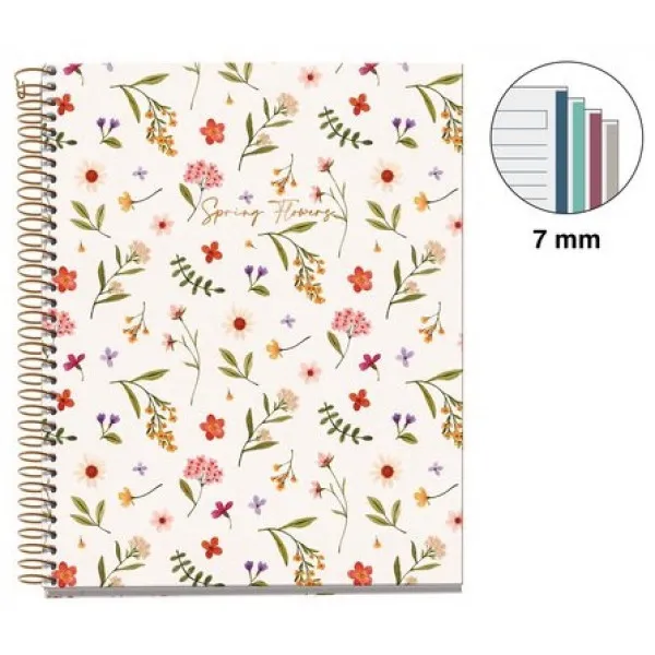 MIQUELRIUS notes A5 na linije FLOWERS 
