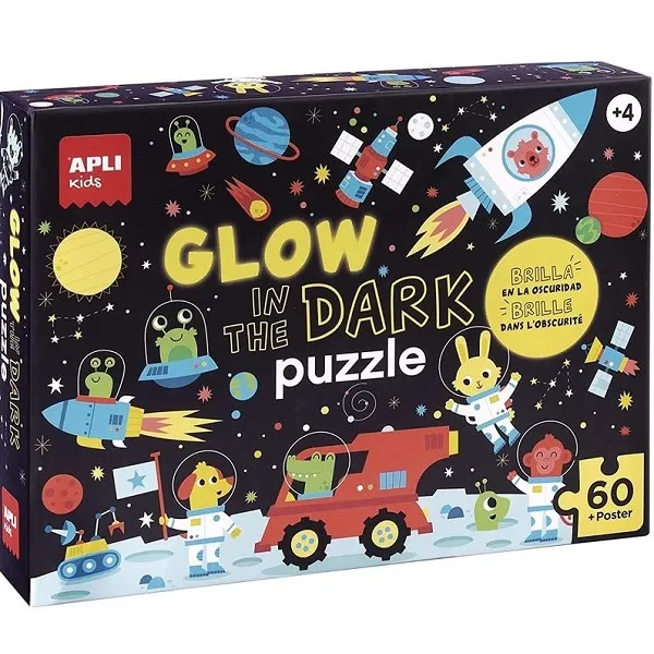 Puzzle za decu koje sijaju u mraku SVEMIR - 60kom 