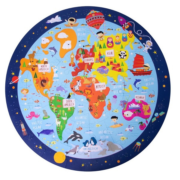 Puzzle za decu WORLDMAP 