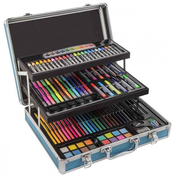 Umetnički set u metalnoj kutiji 139 kom ROYALBLUE 37.5X29CM 