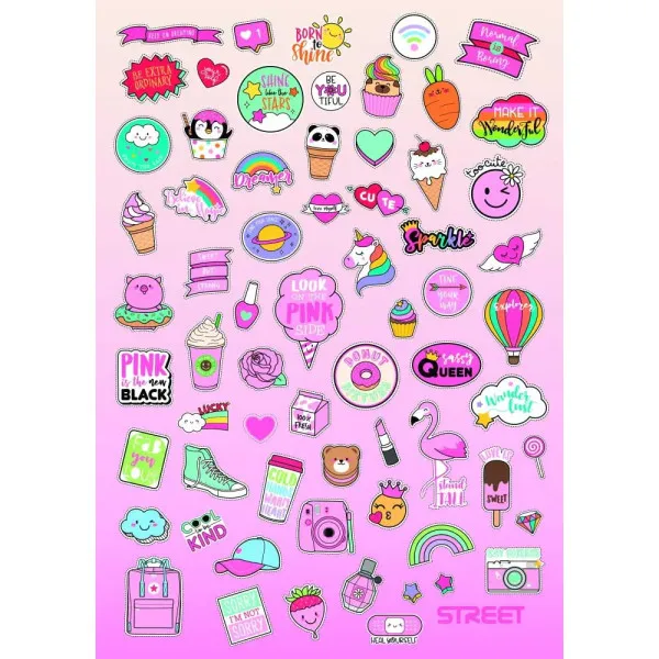 Sveska na kvadratiće A4 PATCH 54L (Više vrsta) 