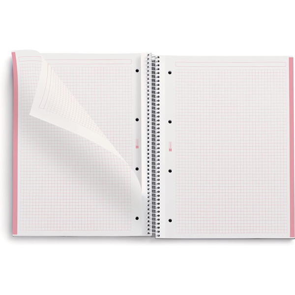 MIQUELRIUS sveska A4, TP kvadratići - ECO PINK 