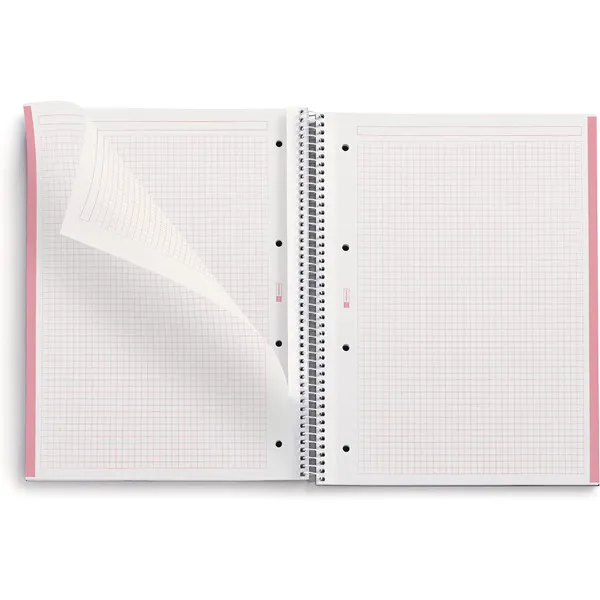 MIQUELRIUS sveska A4, TP kvadratići - ECO PINK 