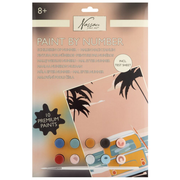 Oboj po bojama na kartonu 32c22cm GRAFIX Surf kombi 