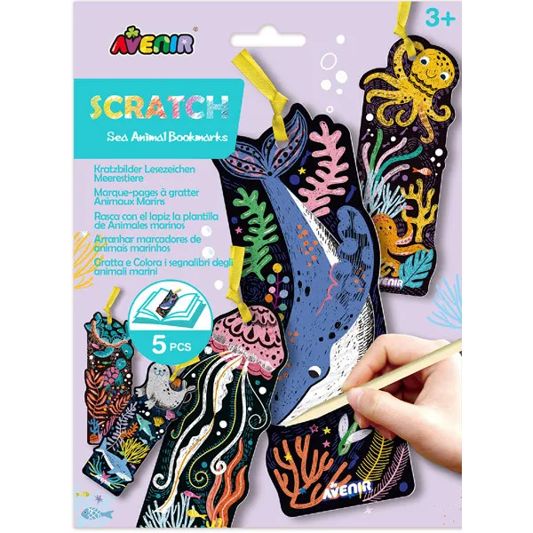SCRATCH BOOK grebalica MORSKE ŽIVOTINJE 