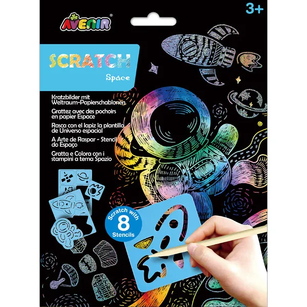SCRATCH BOOK knjižica grebalica SVEMIR 