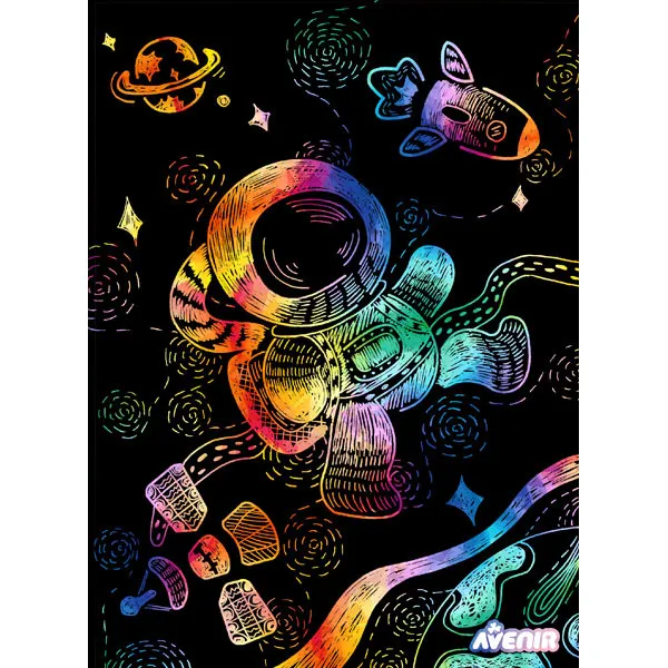 SCRATCH BOOK knjižica grebalica SVEMIR 