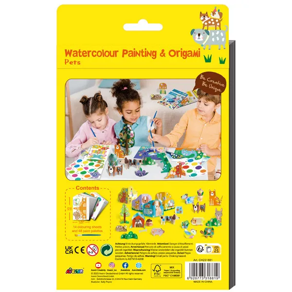 Kreativni set PAINTING & ORIGAMI - LJUBIMCI 