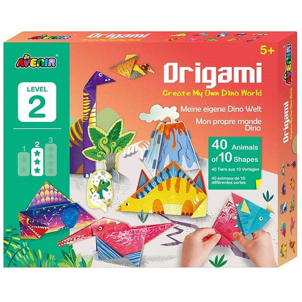 Kreativni set ORIGAMI - DINO WORLD LEVEL 2 