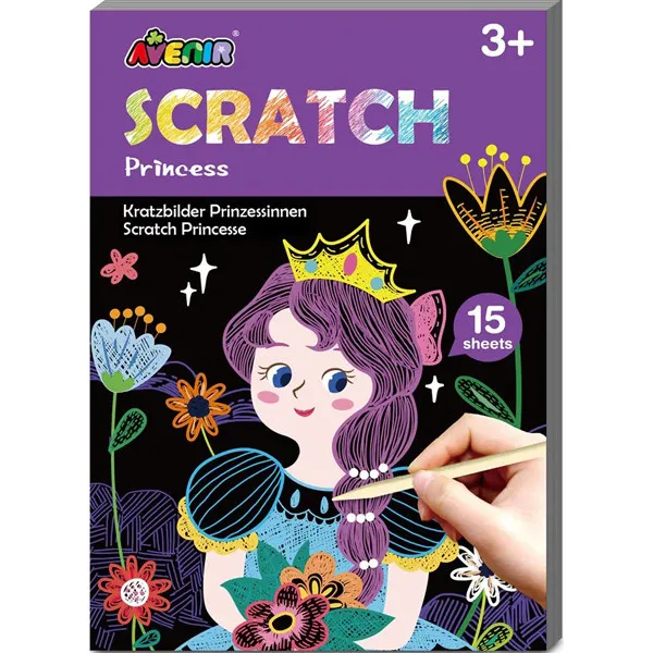 MINI SCRATCH BOOK  knjiga grebalica PRINCEZE 