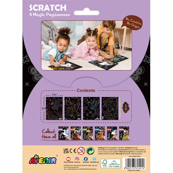 SCRATCH BOOK  knjiga grebalica - PEGAZI 