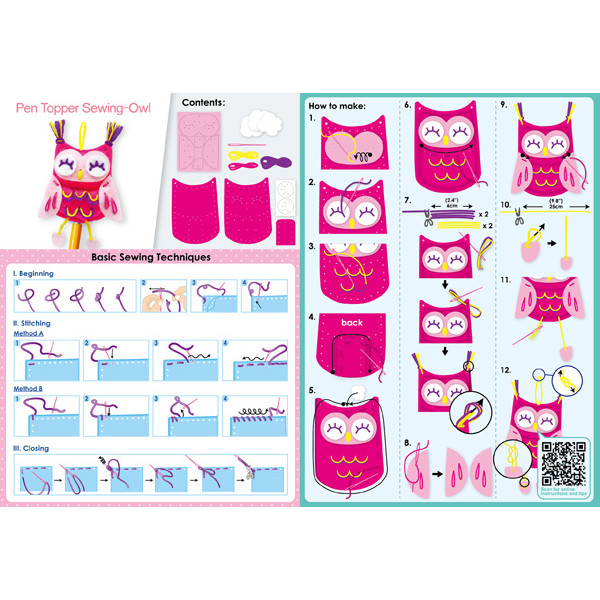 Kreativni set SAŠIJ TOPER - SOVA 