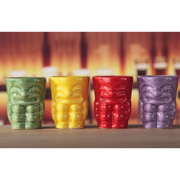 Set četiri čašice za šot TIKI 