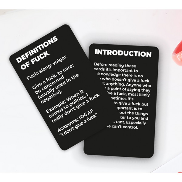 Kartice HOW TO GIVE ZERO F**KS 