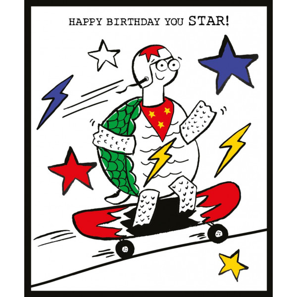 Rođendanska čestitka SKATEBOARD 