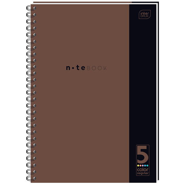 Sveska sa spiralom B5 kvadrati COLOURED DIVIDERS / TRI VRSTE 