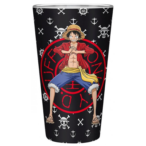 Velika staklena čaša ONE PIECE 400ml 