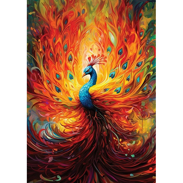 Puzzle COLORFUL PEACOCK 1500kom 