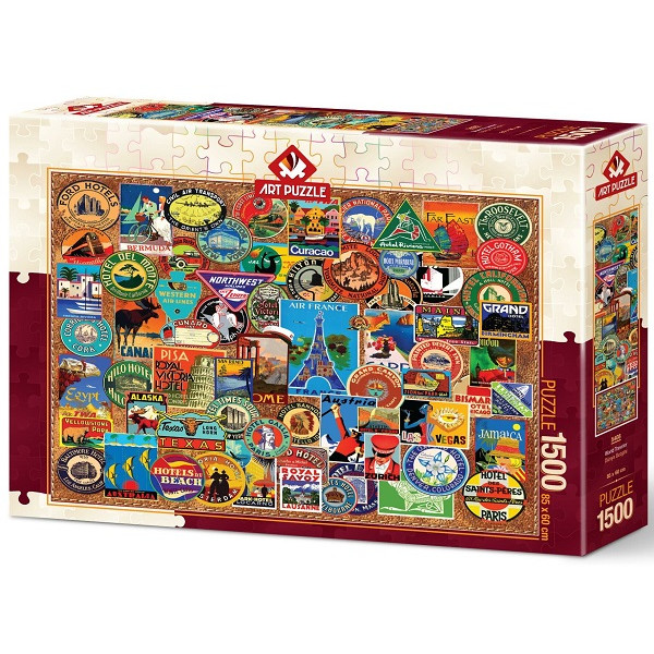 Puzzle WORLD TRAVELER 1500kom 
