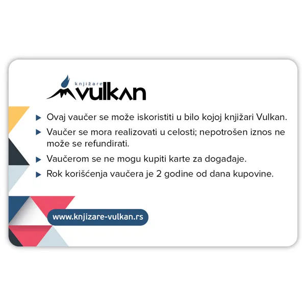 GIFT KARTICA / VAUČER bela trouglići 1000 