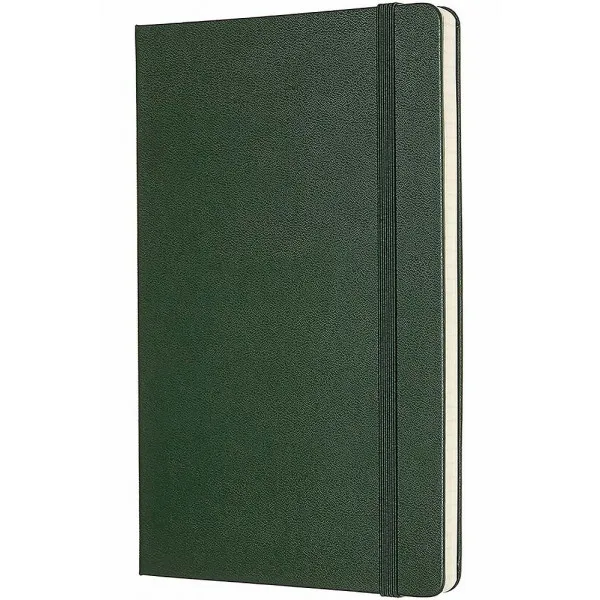 Notes 13 x 21 MOLESKINE Myrtle Green, tvrdi povez, na kvadratiće 