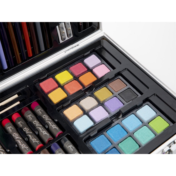 Set za crtanje u metalnoj kutiji NASSAU 79 kom, 36x23cm 