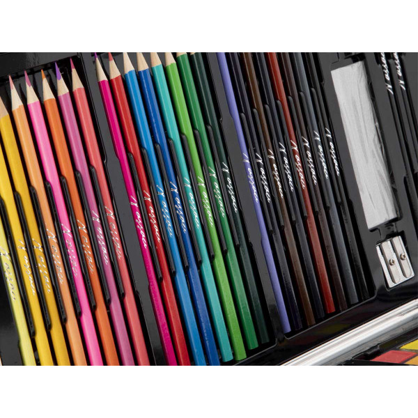Set za crtanje u metalnoj kutiji NASSAU 79 kom, 36x23cm 
