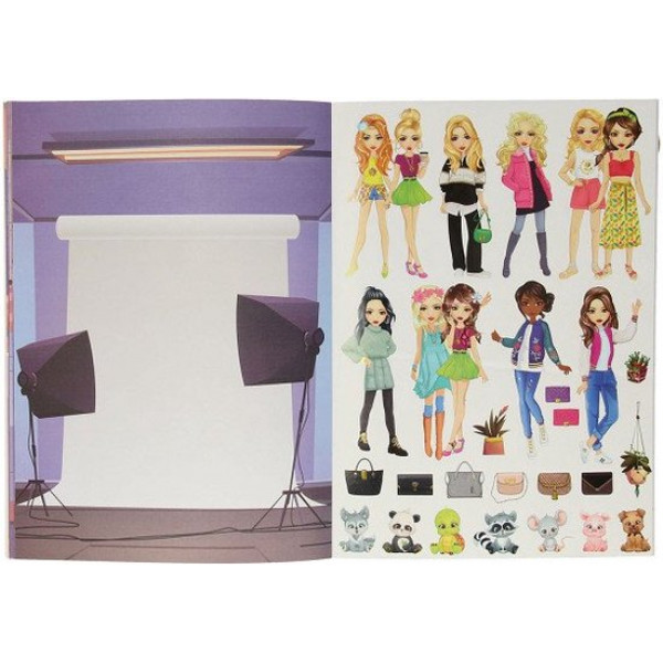 Knjiga sa stikerima DRESS ME UP, 10 listova A4 