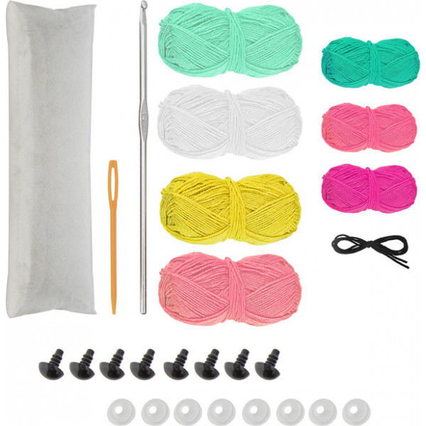 Kreativni set za heklanje PRASE, ZEKA, PILE, OKTOPOD 