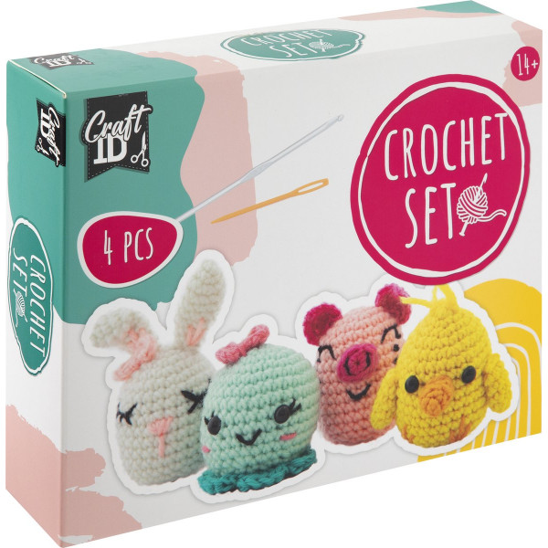 Kreativni set za heklanje PRASE, ZEKA, PILE, OKTOPOD 