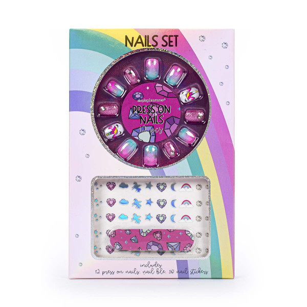 Dečiji set za nokte sa nalepnicama PRES ON NAILS 