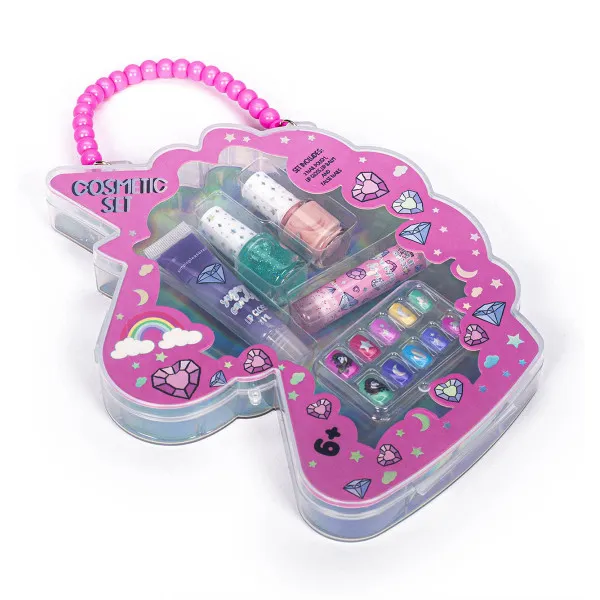 Dečiji kozmetički set, 2 laka za nokte, 2 balsama za usne, stikeri COSMETICS SET 