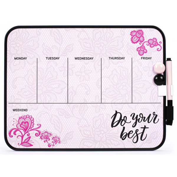 Piši-briši magnetna tabla / nedeljni planer DO YOUR BEST 