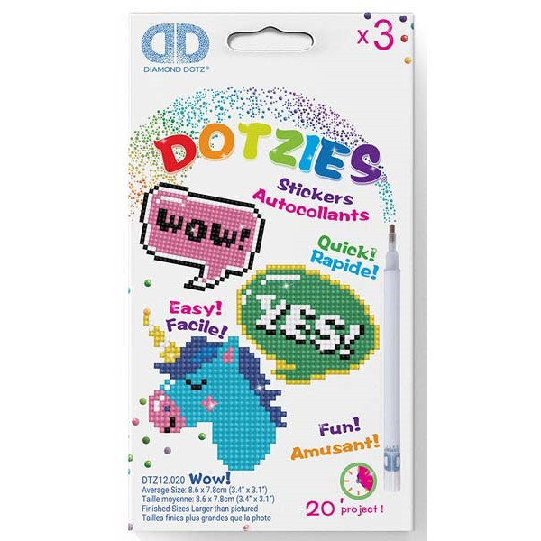 STIKERI slikanje cirkonima  JEDNOROG 