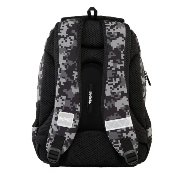 Školski ranac sa tri pregrade BEUNIQ Military grey 
