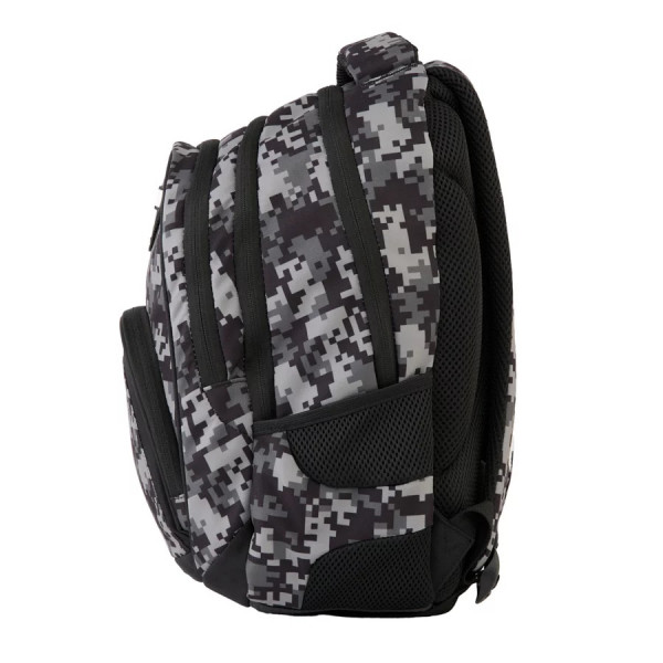 Školski ranac sa tri pregrade BEUNIQ Military grey 