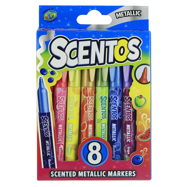 Markeri metalik, 8 boja SCENTOS 