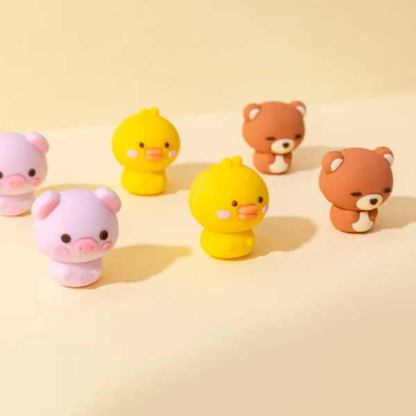 Ukras za olovku PENCIL TOPPER Prase, Patkica, Meda (više vrsta) 